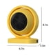 thumbnail image 3 of Ventilador calefactor para electrodomésticos, ventilador de circulación, 380 W, protección contra sobrecalentamiento, pequeño ventilador de suelo para el hogar y la oficina., 3 of 6