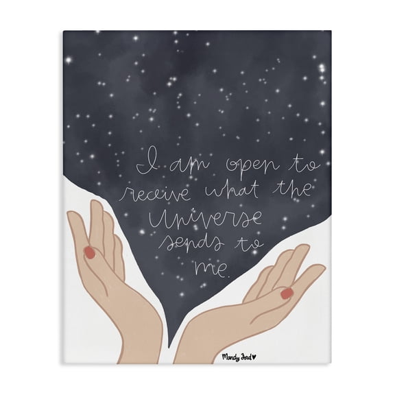 Stupell Industries Eclectic Receive What Universe Sends Canvas Art, 16 x 20, by Mandy Ford Art Illustration