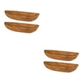 thumbnail image 4 of relayinert COCO LINER Balcony Flower Box Porch Fence Deck Replacement Liners Brown 24 Inch 2Set, 4 of 6