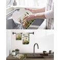 thumbnail image 5 of Happy Easter Kitchen Dish Towels for Drying Dishes Set of 3, Rabbit Eggs Spring Mushrooms Botanical Green Plaid Waffle Weave Microfiber Hand Tea Bathroom Towels Quick Dry & Absorbent Towel 12x12, 5 of 7