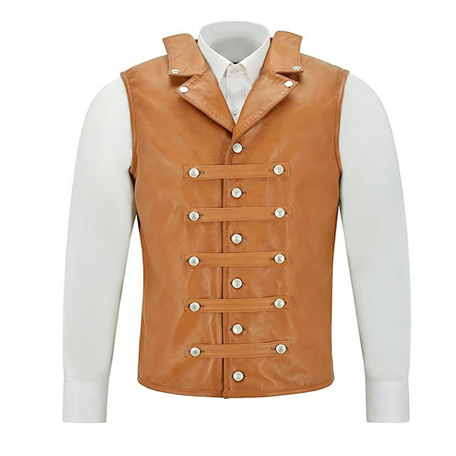 LOVZFMLL Vestes pour Hommes Sans Manches Gilet Rétro Extérieur Poches Zippées Manteau de Sport Automne