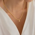 thumbnail image 3 of Turandoss 14K Gold Plated Dainty Beaded Initial Choker Necklace for Women Teen Girls Cute Letter A-Z Jewelry Trend Personalized Birthday Gifts for Her Little Girls, 3 of 8