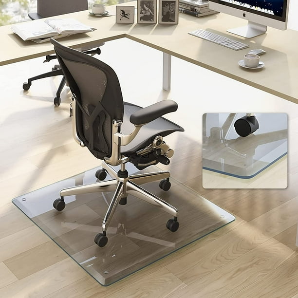 MAYEERTY Chair Mat Tempered Glass for Your Home or Office Floor Carpet