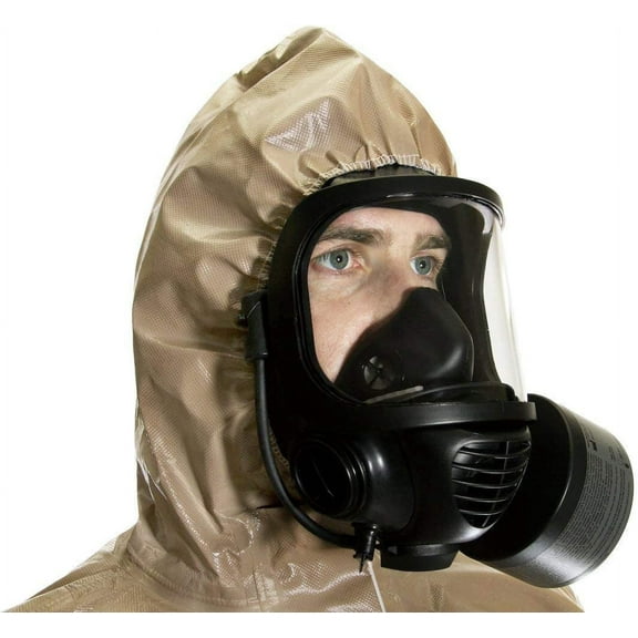 MIRA SAFETY Suit Disposable Protective Coverall with Hood and Elastic Cuff