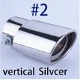 thumbnail image 1 of Échappement de Voiture Rond en Acier Inoxydable, 1 of 5