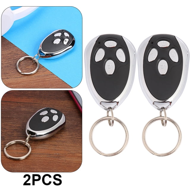 2 Uds 433MHZ Inalámbrico Auto 4 Teclas Alarma Control Remoto Puerta Llave Puerta Garaje