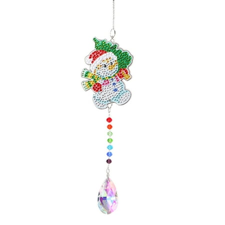 

TBOLINE Crystal Diamond Angel Tears Catching Light Hanging Wind Chimes Decor (F)