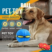 Flying Saucer Ball Magic Deformation UFO with Led Light Flying Toys, Decompression Outdoor Fun Toys for Boys Girls Kids Gift