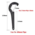 thumbnail image 1 of Pe Pipe Quick Connect Fittings Pvc Pe Pipe Valve Lock Nut Wrench, 1 of 9