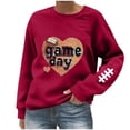 thumbnail image 3 of Puyaiuu Fashion Loose Fit Long Sleeve Top, Women's Printed Round Neck Blouse, Comfortable Casual Sweatshirt for Office Vacation Outing Gift, 3 of 4