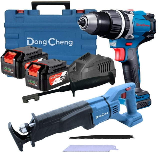 Sierra Sable Multimaterial Dongcheng + Rotomartillo 1/2' 20v