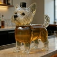 thumbnail image 3 of Oefntac Brewing Bottle Yorkshire Terrier Dog Glass Liquor Decanter Borosilicate Bottle Pet Carafe for Whiskey Brandy Home Bar Gift Leak-proof Decorative Ornamental, 3 of 6