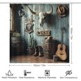 thumbnail image 2 of Shower Sets for Bathroom, Vibrant Green Leaves Pattern Printed on Shower Curtain sets and Liner Set, Designed for Farmhouse Boho Contemporary Bathrooms, 72 x 72 inches, 2 of 8