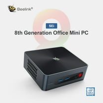 Beelink Mini Desktop Computer, Intel Core i3, 16GB, 500GB HD, 500GB SSD, Black, SEi i3-8109