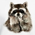 thumbnail image 3 of CafePress - Cute Humorous Watercolor Raccoon Blowing A Kiss Ho - Pullover Hoodie, Hooded Sweatshirt, 3 of 4
