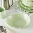 thumbnail image 2 of Stone + Lain Delilah Porcelain Collection Dish Set, 6 Bowls (8-inch) Service for 6, Lime Green, 2 of 5