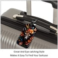 thumbnail image 3 of Square 2Pack PU Leather Flower Deer Cruise Luggage Tag with Privacy Cover and Name ID Tag for Travel Handbags Backpacks Luggage Tags, 3 of 6