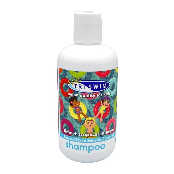 TRISWIM Champú perfumado para niños Cuidado del cabello después del nadador Eliminación de cloro Síntomas de caspa y alivio del cuero cabelludo seco
