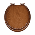 thumbnail image 4 of Design House Dalton Wooden Soft Close Toilet Seat, Java Brown, 4 of 11