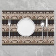 thumbnail image 2 of Fish Placemats for Dining Table Kids Fish Hook Fishing Theme Table Place Mats Sea Animal Bird Placemat for Table for Room Decor Bohemian Style Yellow Washable Table Mats Placemat 18"x12", 2 of 4