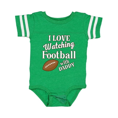 

Inktastic Football With Daddy Sports Gift Boys or Girls Baby Bodysuit
