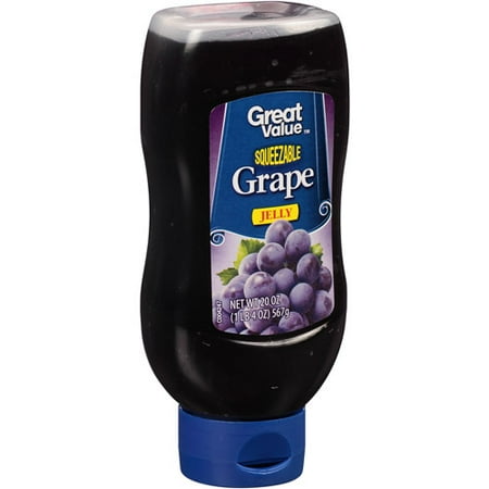 Great Value Squeezable Grape Jelly, 20 oz