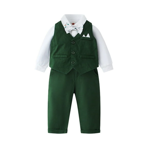 MEZZALL Boys Outfits Sets Elegant Children Dress Autumn Style Gentleman Bodysuit Boys Lovely Dailywear