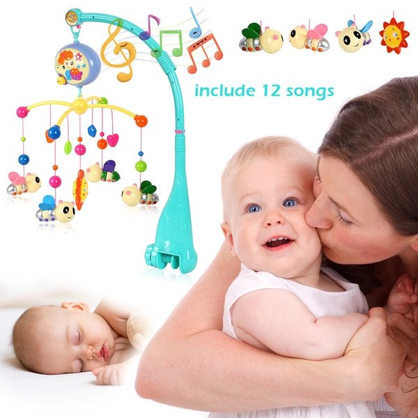 12 Songs High End Musical Crib Mobile Baby Toys 0 12 Months Bed Bell Mobile For Crib Walmart Com Walmart Com