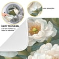 thumbnail image 2 of qxltty Cartoon White Peony Kitchen Drying Mat Extremely Absorbent Microfiber Dish Mats for Plates Cutlery Pots and Pans 16×18in, 2 of 8