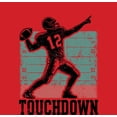 thumbnail image 4 of "Touchdown" Football Sports Youth Red Crew Neck Short Sleeve Tee-XXL, 4 of 4