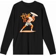 thumbnail image 4 of Cornhole Huck It! Adult Black Crew Neck Long Sleeve Tee-Medium, 4 of 6