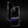 thumbnail image 6 of DistinctInk Clear Hybrid Case for Apple iPhone 15 Pro (6.1" Screen) - Exert Hydrate Repeat - Slim Profile Design, 6 of 9