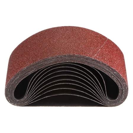 

Uxcell 10 Packs Sanding Belts 4 x 24 Inch Belt Sander Paper 40 Grit Aluminum Oxide Sandpaper for Polishing Wood Metal
