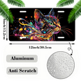 thumbnail image 2 of 1 Pcs 2D Flat License Plate Covers & Frames, Colorful Cat with Musical For Decorative Front, Waterproof For Decoration Aluminum License Plate Covers & Frames Cover For Men Women, 12" X 6", 2 of 7