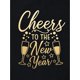 thumbnail image 4 of Black Polyester Stretch Knit Women's Casual Fashion T-Shirt, "Cheers to the New Year" Print, Round Neck, Short Sleeve, Spring/Summer/Autumn, 4 of 7