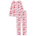 thumbnail image 5 of SCRAWLGOD Cherry Pjs for Women Pajama Long Sleeve Sleepwear Sets for Women Fall Crewneck Pajamas Set of 2 Size 3XL Breathable Pj Lounge Sets for Woman Travel, 5 of 6