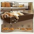thumbnail image 4 of PayUSD XXL Dog Beds for Extra Large Dogs Waterproof Orthopedic Dog Bed with Sides Non-Slip Bottom and Egg-Crate Foam Big Jumbo Dog Pet Couch Sofa with Washable Removable Cover, 4 of 8