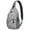 Halloween Spider Web, variant on Sling Backpack,Halloween Striped Pumpkin Pattern Sling Bag with Water Bottle Holder,Waterproof Sling Bag for Men/Women with Headphone Jack for Hiking,Travel