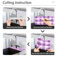 thumbnail image 5 of Yayeee Faucet Mat for Kitchen Sink 30" Diatomite Long Splash Guard Pad, Purple and White Pattern, 5 of 7