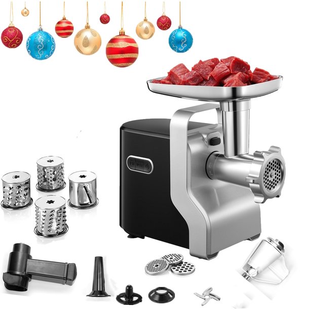 Electric Meat Grinder, 2500W Max, 5 in 1 Heavy Duty Food Grinder with