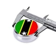 thumbnail image 4 of Round Pill Box 3 Compartment Medicine Pill Case St.Kitts And Nevis Large Flag Portable Pill Box For Pocket Purse Pill Box, 4 of 6