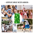 thumbnail image 6 of Naloa St Patrick's Day2 Basketball Jersey Reversible Men's Mesh Athletic Sports Shirts Training Practice S-4XLMedium, 6 of 6