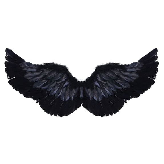 Halloween Decorations Fairy Wings Angel Feather Wings With Elastic Straps Costume Cosplay Photography Props Halloween Supplies 25.6"X13.8" Home Decor