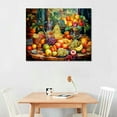 thumbnail image 2 of COMIO Kitchen Fruit Canvas Wall Art Vintage Still Life Painting Fruits and Grape Print Picture Rustic Farmhouse Colorful Framed Food Art for Dining Room Home Decor, 2 of 4