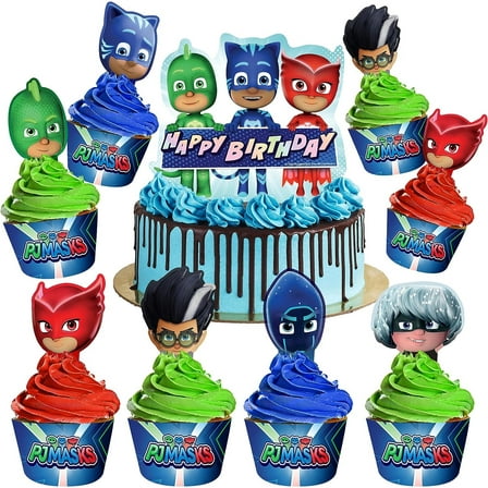 PJ Masks Cake Topper & PJ Masks Cupcake Toppers Kit