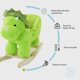 thumbnail image 3 of Mecedora Silla Montable de Madera con Peluche Dinosaurio Verde Baby Gaon, 3 of 5