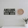thumbnail image 5 of Always Earned Never Given - Medal Holder, 5 of 5