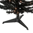 thumbnail image 5 of Northlight 4' Pre-Lit Black Artificial Tinsel Christmas Tree, Clear Lights, 5 of 5