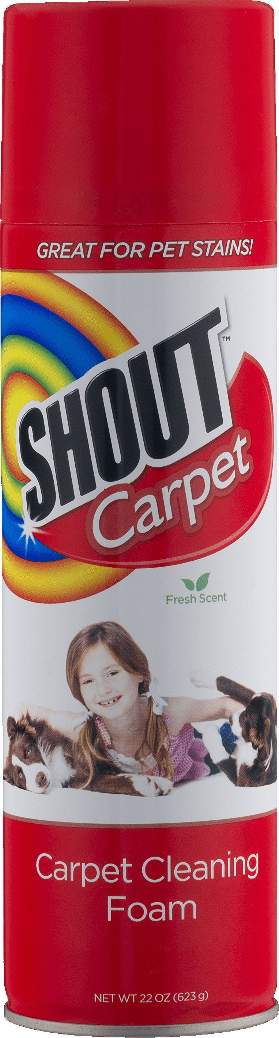 Shout Carpet Cleaning Foam, 22 Oz.