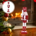 thumbnail image 2 of Gymnture christmas Traditional Wooden Nutcracker Statue for Xmas Party & Gifts, 2 of 11